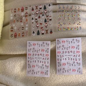 Festive Nail Art Stickers Set